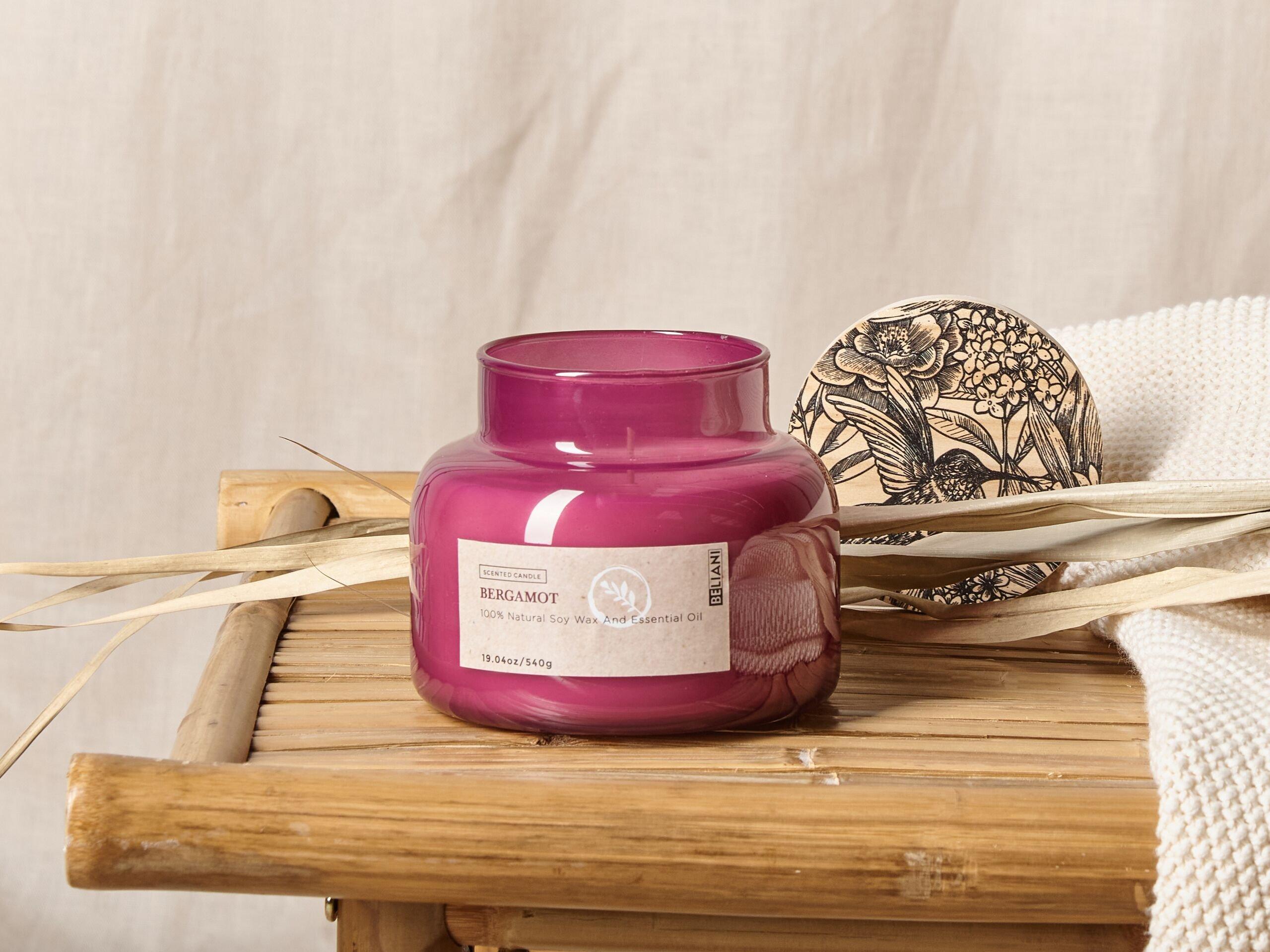 Beliani Bougie parfumée en Cire de soja DELIGHT BLISS  