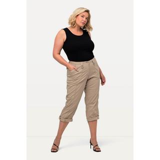 Ulla Popken  Pantalon cargo 7/8 avec attaches, taille confortable 