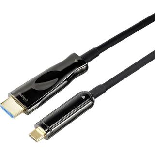 Renkforce  Renkforce RF-4531596 Videokabel-Adapter 30 m USB Typ-C HDMI Schwarz 