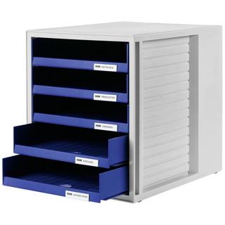 HAN Schubladenbox SCHRANK-SET, Innovatives, attraktives Design mit 5 offenen Schubladen  