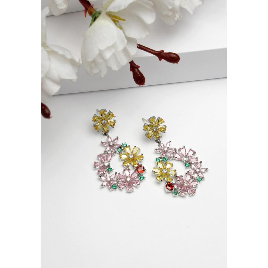 AVANT-GARDE PARIS  Diva Kollektion Zarte Florale Tropfenohrringe 