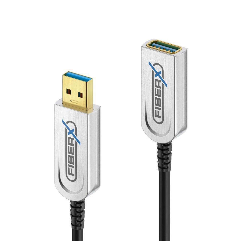 Image of FX-I650-005 USB Kabel 5 m USB 3.2 Gen 1 (3.1 Gen 1) USB A Schwarz, Silber