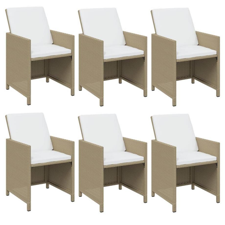 VidaXL Ensemble à dîner de jardin rotin synthétique  