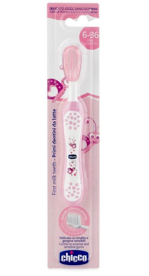 Chicco  CHICCO Brosse à dents rose 6m+ (1 pc) 