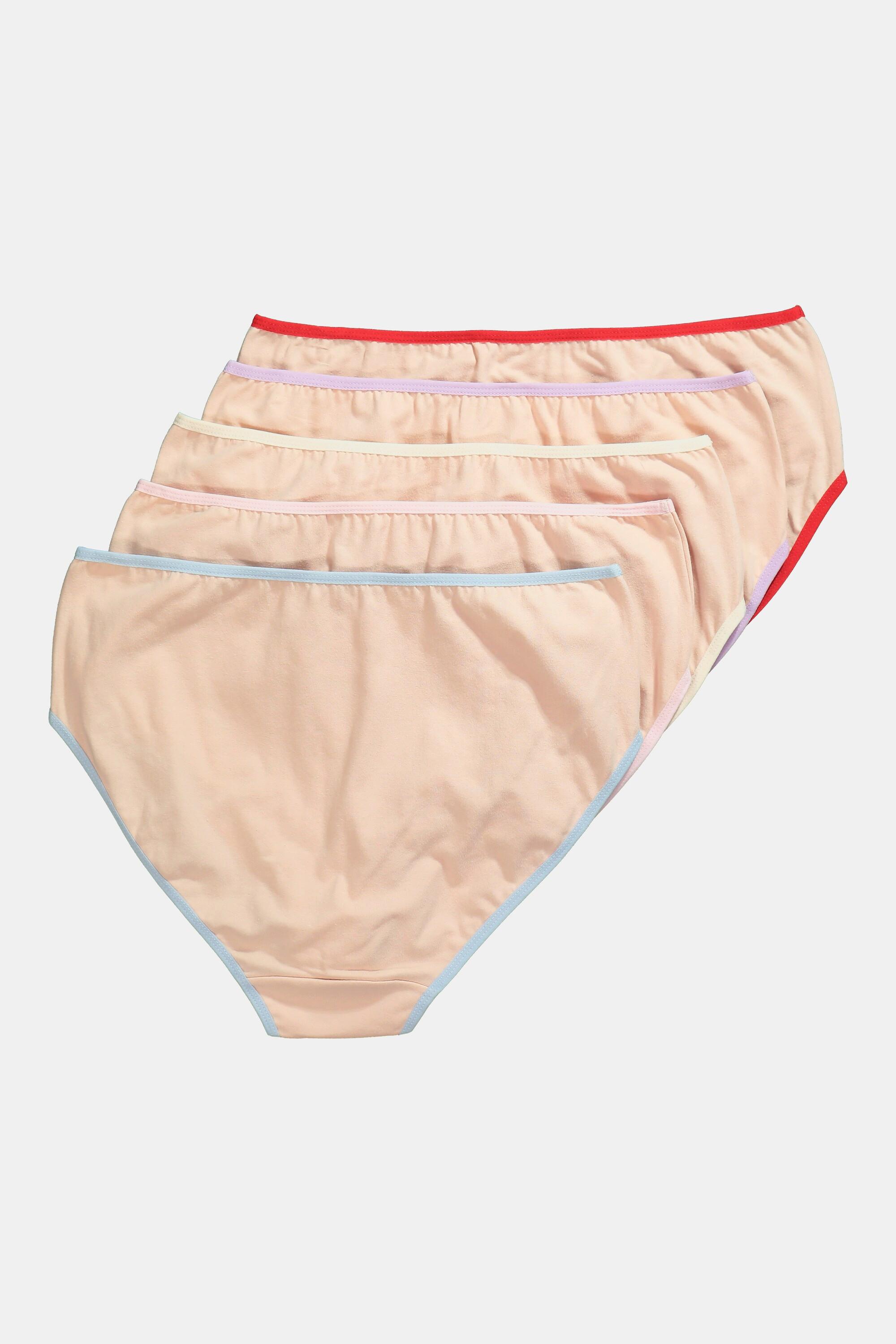 Ulla Popken  Culottes midi, liseré de couleur - lot de 5 