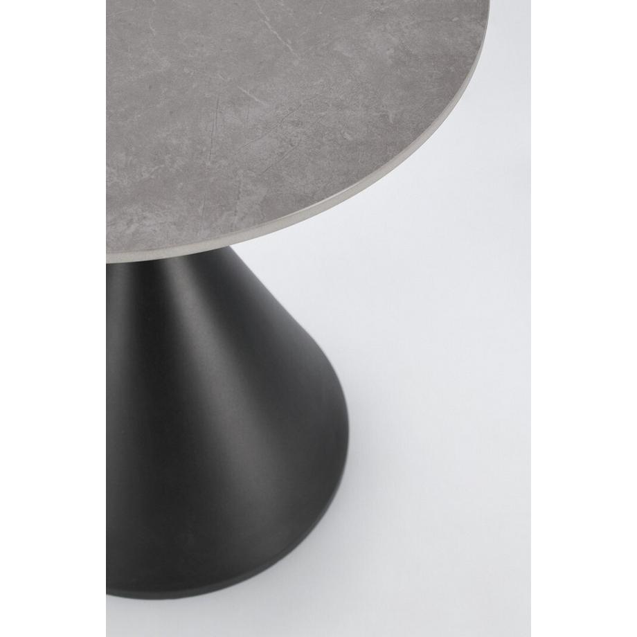 mutoni Table basse Joona noire ronde 50  