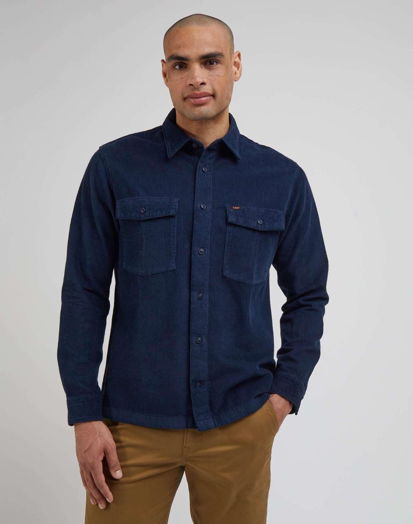 Image of Hemden Ls Chetopa Twill Shirt Herren Blau XL