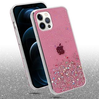 Cadorabo  Housse compatible avec Apple iPhone 12 PRO MAX - Coque de protection en silicone TPU flexible avec paillettes scintillantes 