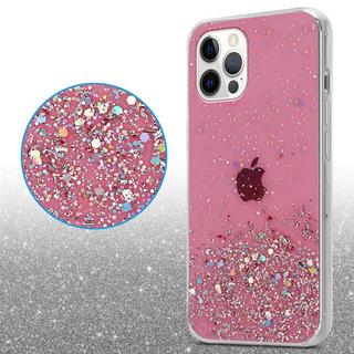 Cadorabo  Hülle für Apple iPhone 12 PRO MAX TPU Silikon mit funkelnden Glitter 