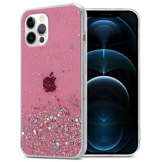 Cadorabo  Hülle für Apple iPhone 12 PRO MAX TPU Silikon mit funkelnden Glitter 