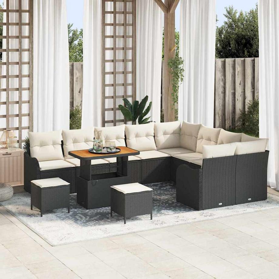 VidaXL Gartensofa-set poly-rattan  