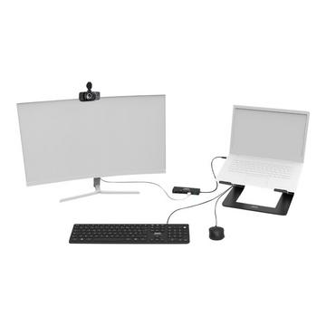 Confezione 5 in 1: tastiera, mouse, webcam, docking station e supporto Port Designs Home Office