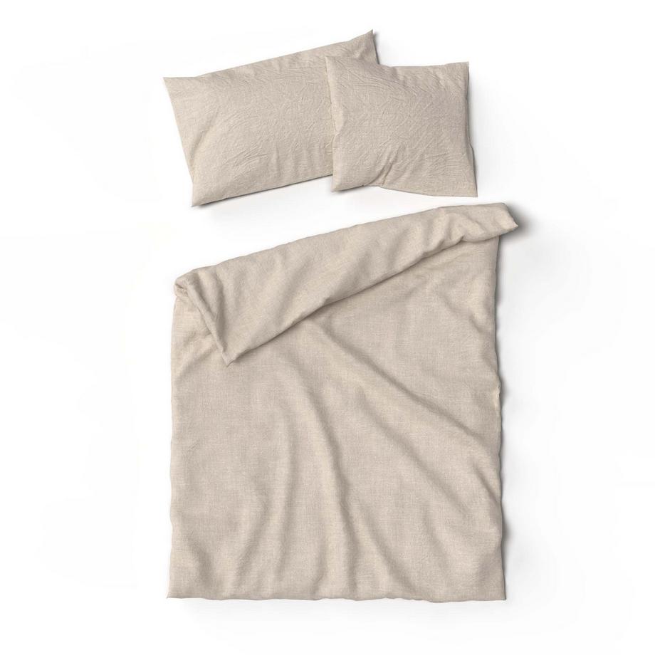 Lotus Bettwaren Biancheria da letto in lino tinta unita  