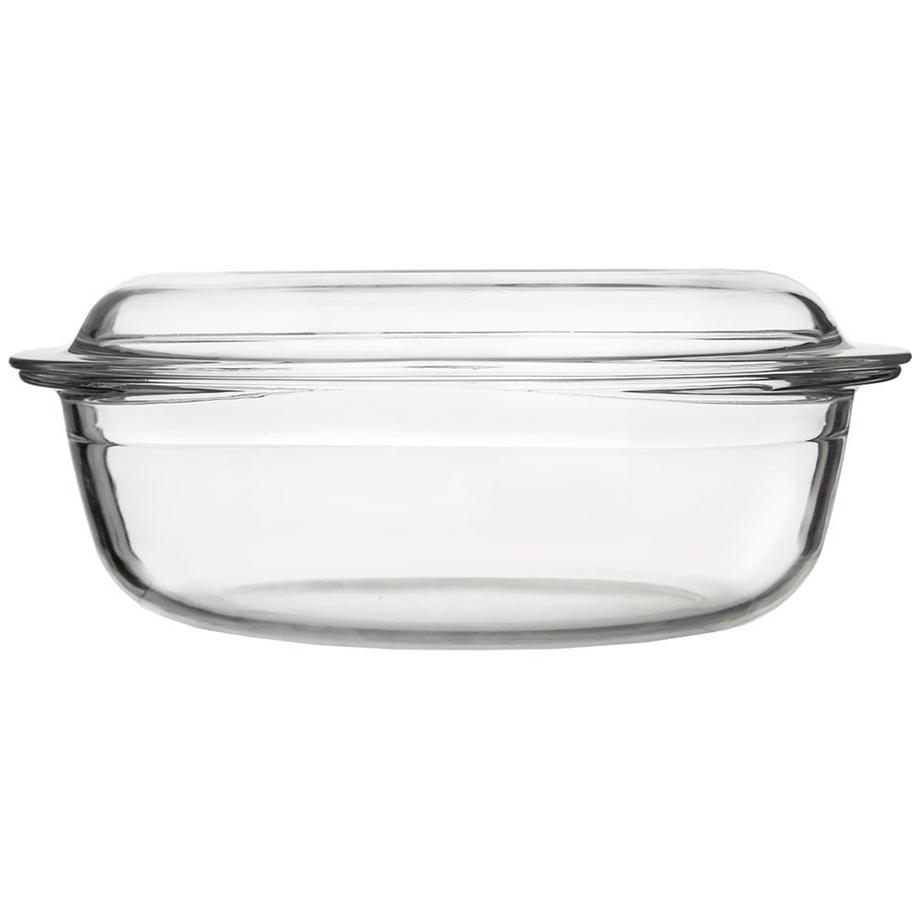 Orion  Ovale ofenfeste Glasform mit Deckel zum Backen und Gratinieren 