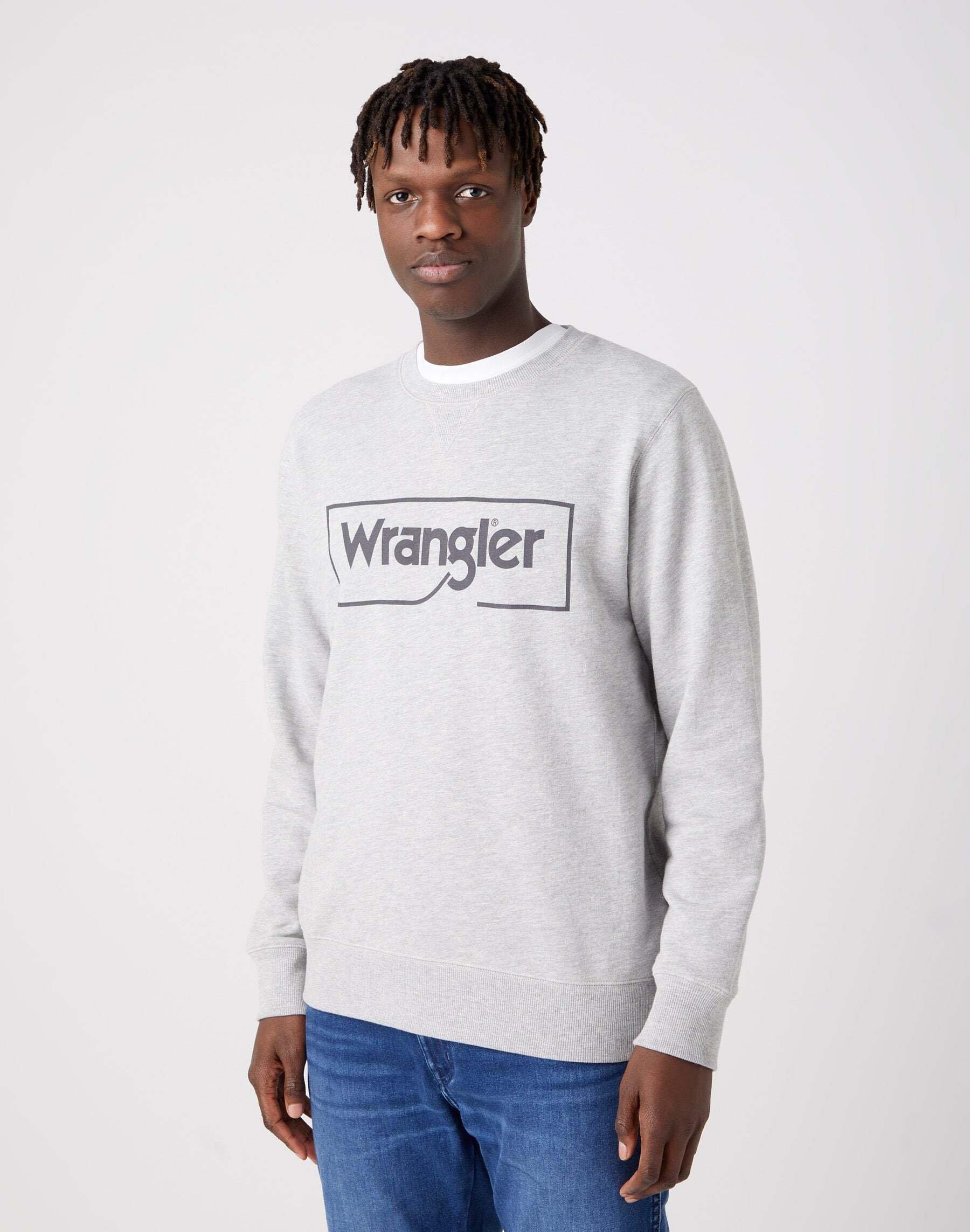 Image of Sweatshirt Frame Logo Crew Herren Taubengrau M