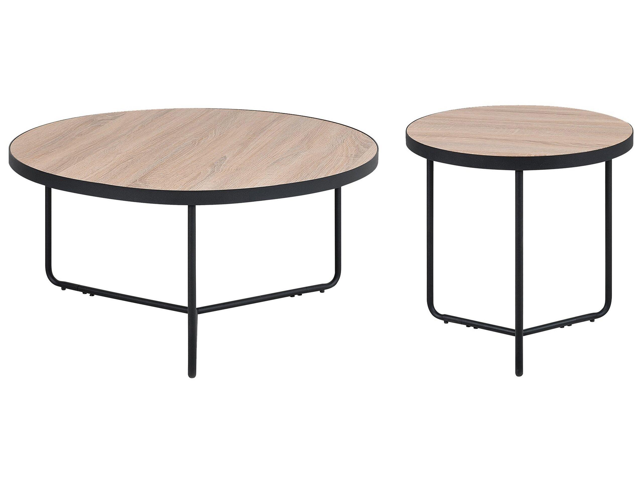 Beliani Ensemble de tables en MDF Moderne MELODY  