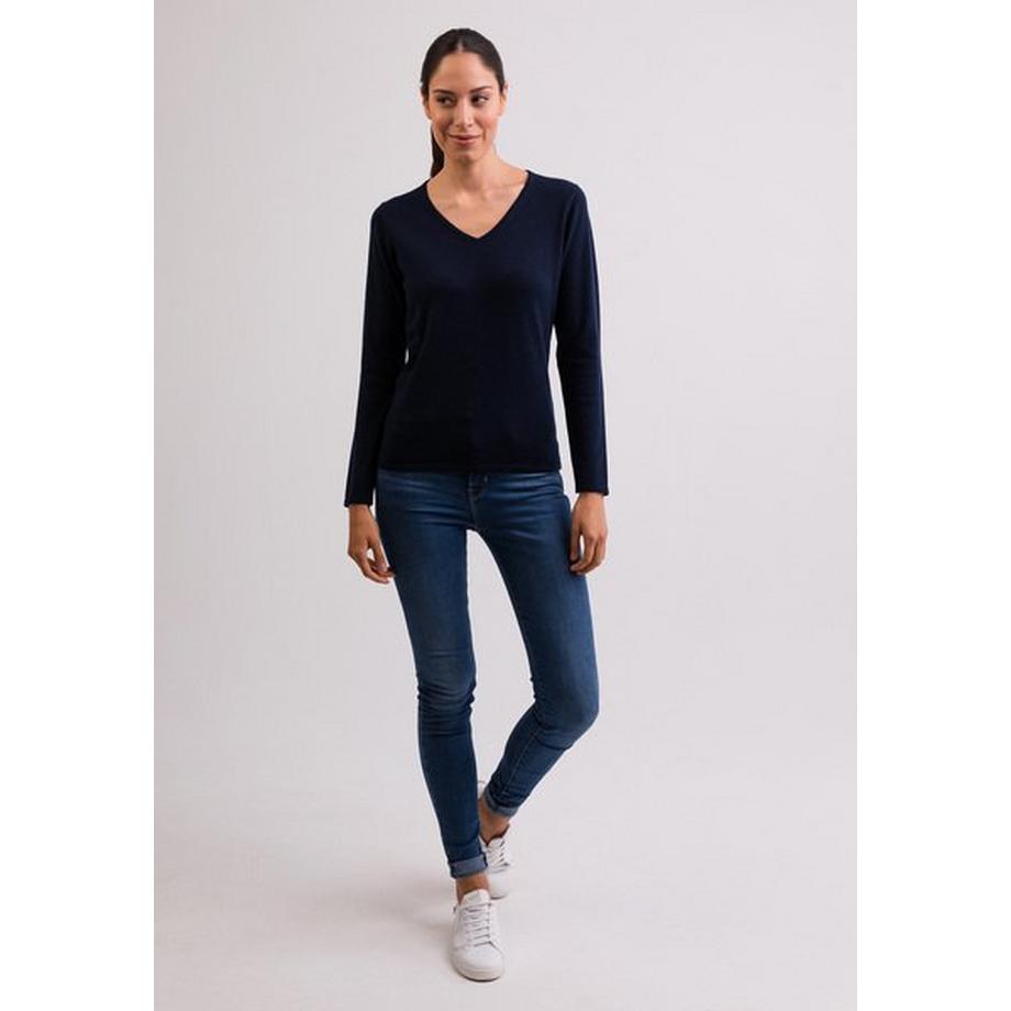 CASH-MERE.CH Kaschmir V-Ausschnitt Pullover  