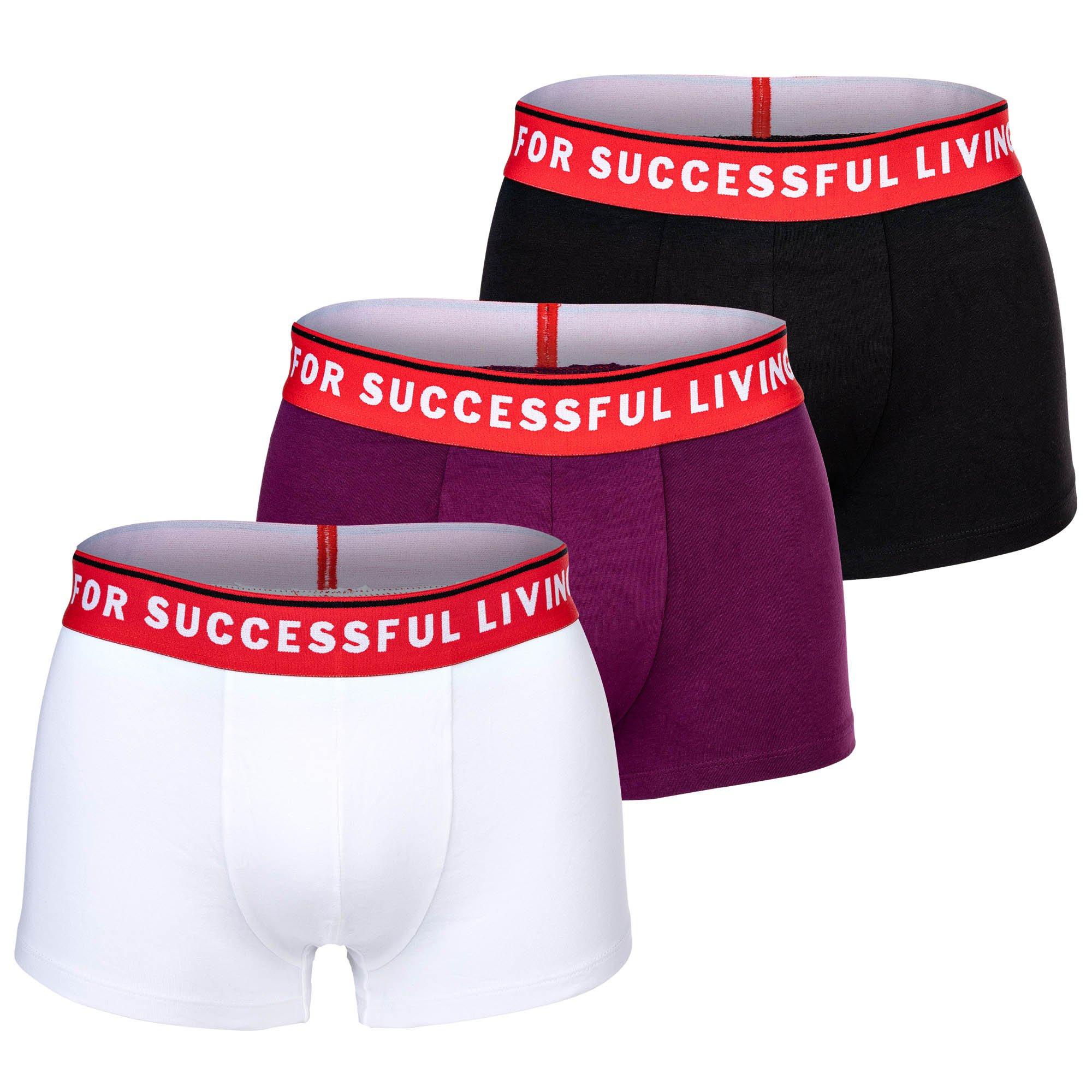 Image of Boxershort Stretch-umbx-damienthreepack Herren Lila M