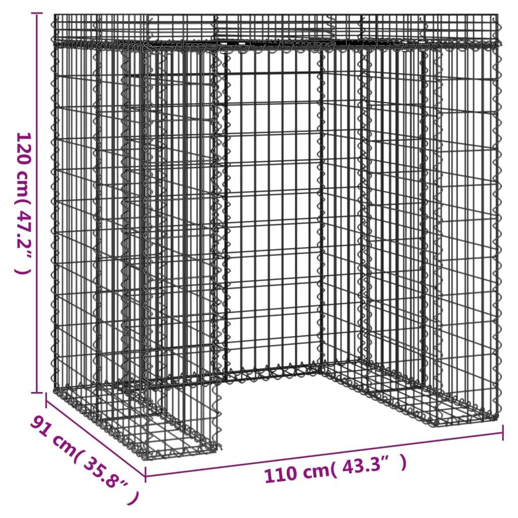 VidaXL Mur de gabion fer  