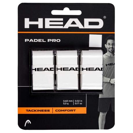 Head  Padel Pro 3-pack Overgrip blanc 