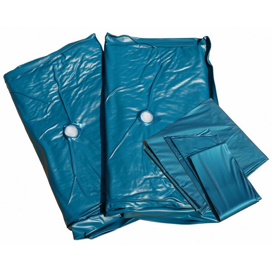 Beliani Wasserbett mit Stauraumbank aus Samtstoff  NOYERS  