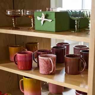 La Redoute Intérieurs Lot de 2 mugs en grès émail réactif  