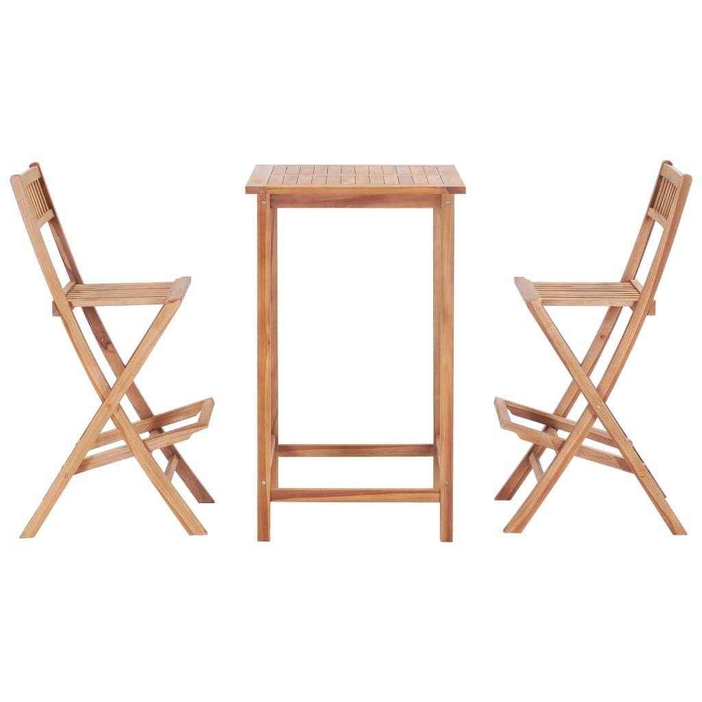 VidaXL set da pranzo Teak riciclato  