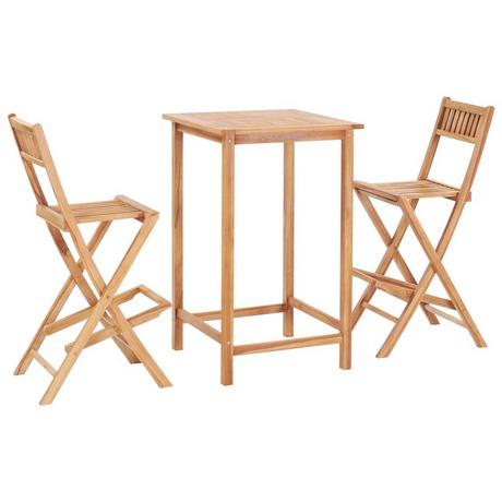 VidaXL set da pranzo Teak riciclato  