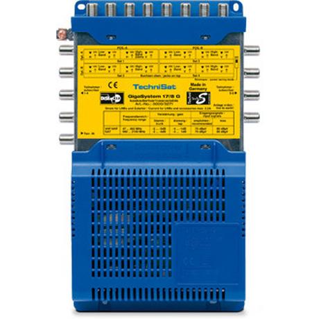 TechniSat  TechniSat GigaSystem 17/8 G Satellite, Terrestre Blu, Giallo 