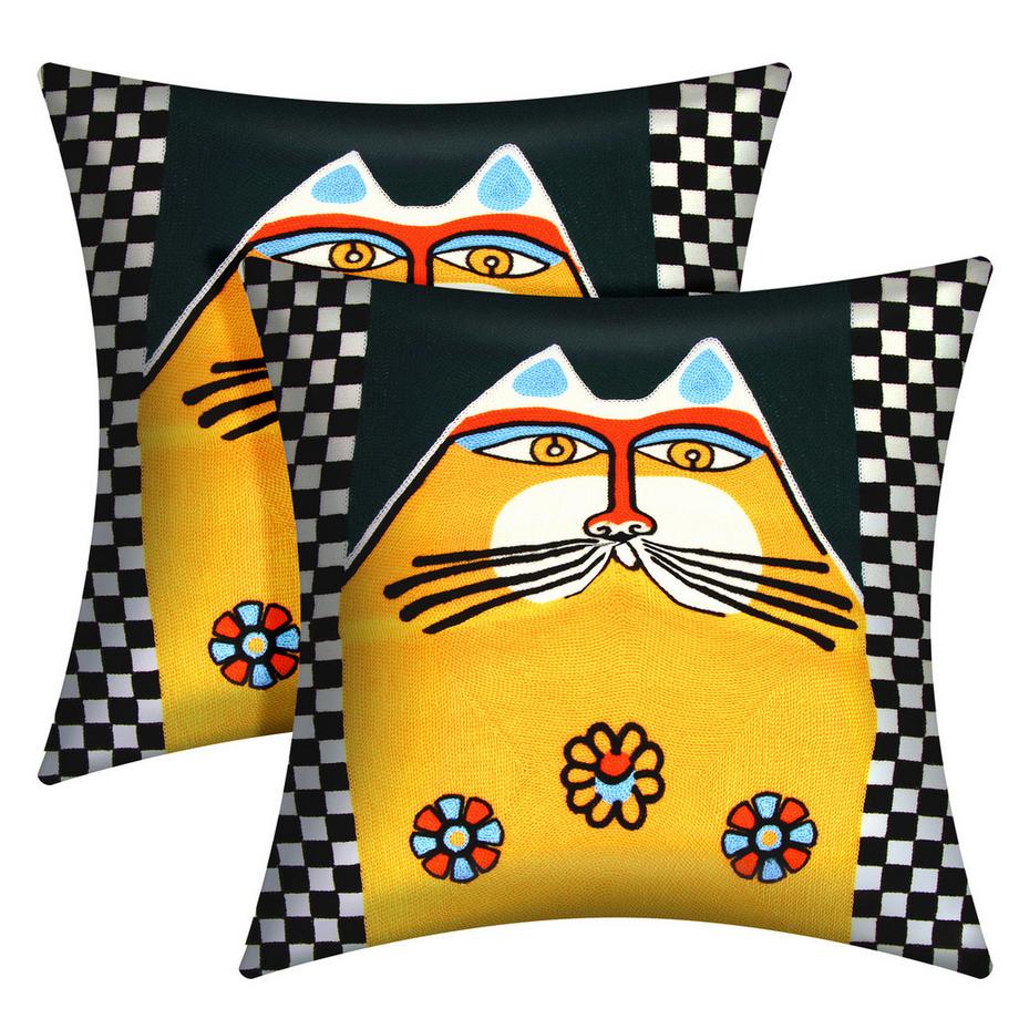 Avizar Lot 2 Housses de Coussin Art Mystiel  