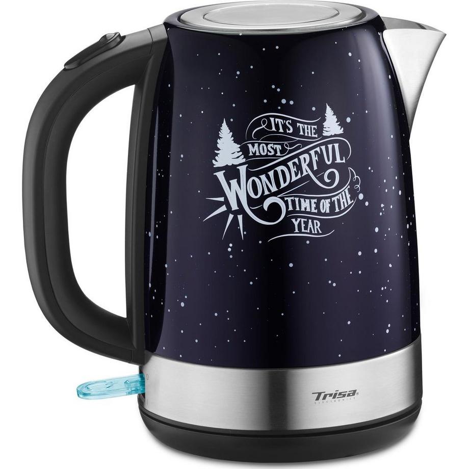 Trisa Wasserkocher X-Mas Nights 1.7 l, Dunkelblau  