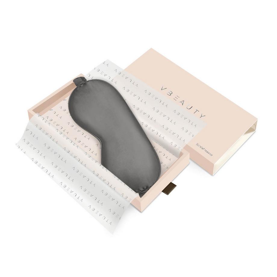 VBEAUTY Masque de sommeil en soie anthracite  
