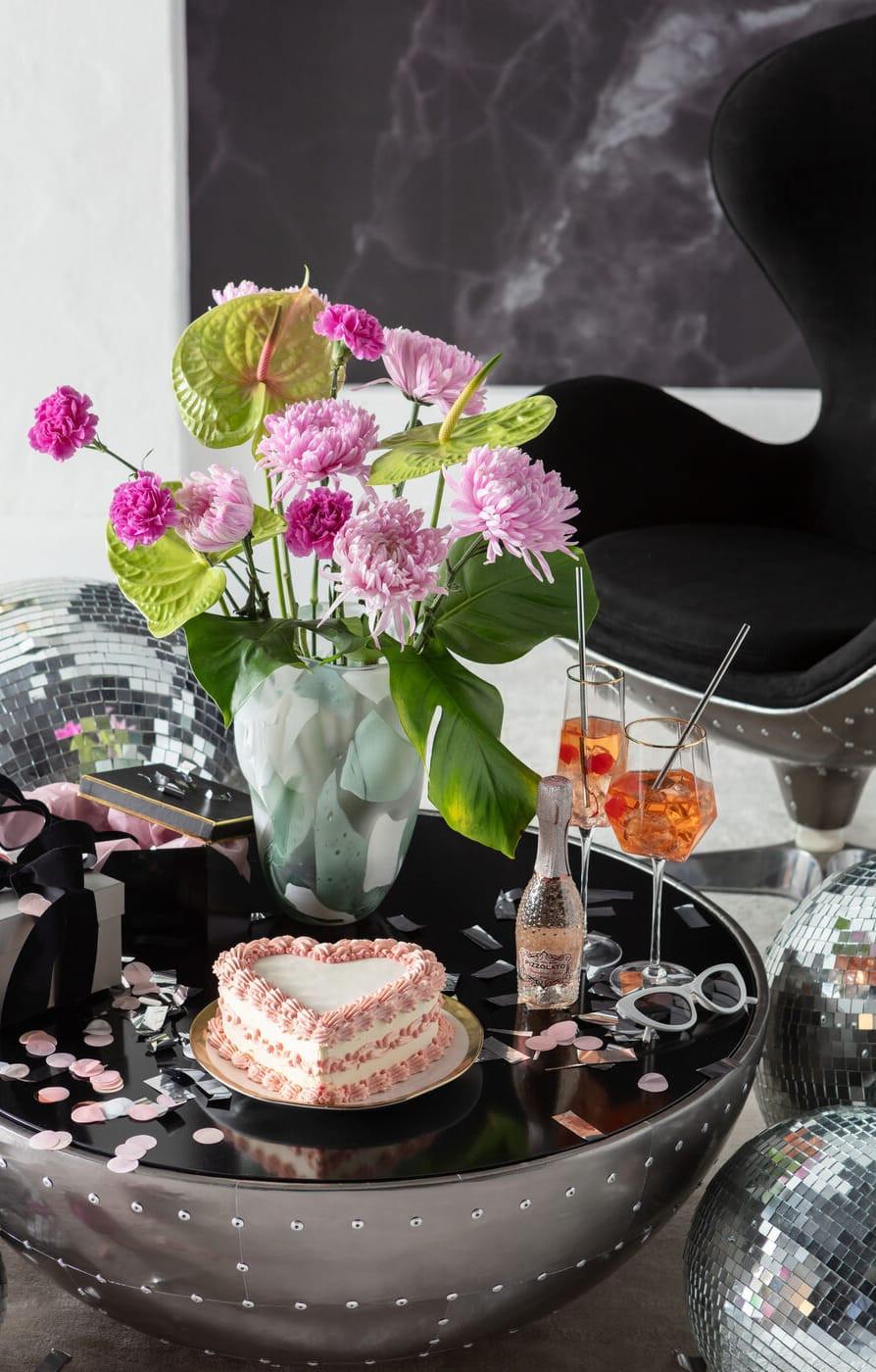 KARE Design Tavolino lounge nero grafite rotondo 83  