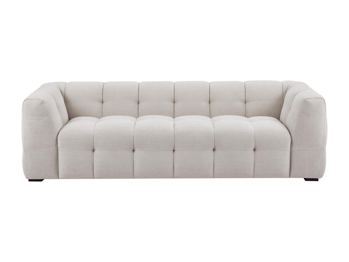 PASCAL MORABITO Canapé 3 places en tissu chiné beige DILOME de Pascal Morabito  