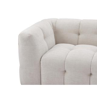 PASCAL MORABITO Canapé 3 places en tissu chiné beige DILOME de Pascal Morabito  