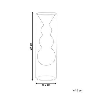 Beliani Vase à fleurs en Verre Moderne KALOCHI  