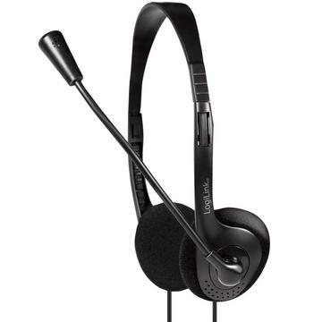 PC-Headset Stereo mit Mikrofon 1x3,5-mm-Anschluss
