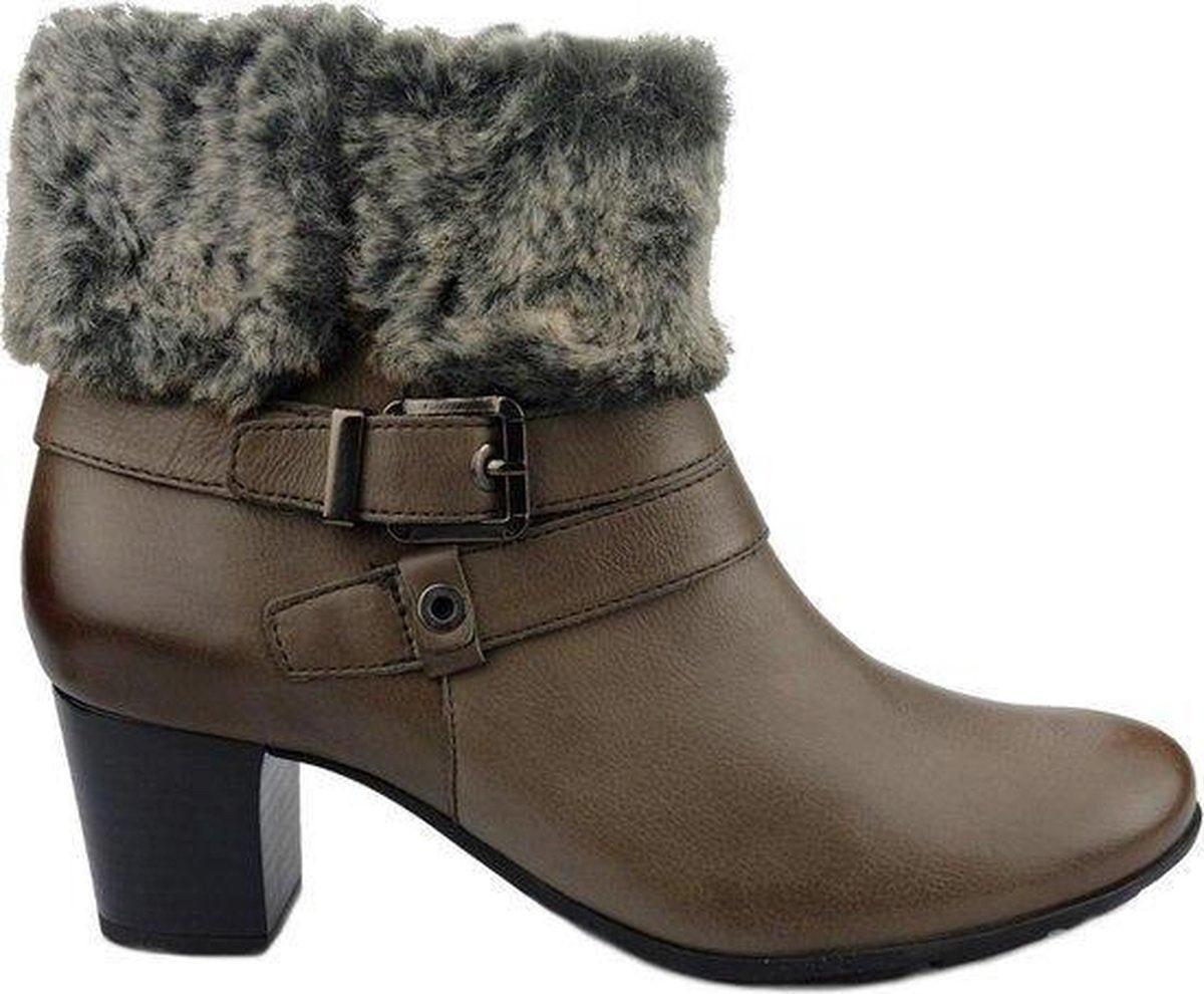 Image of Lucrezia - Leder Stiefelette Damen Grau 41