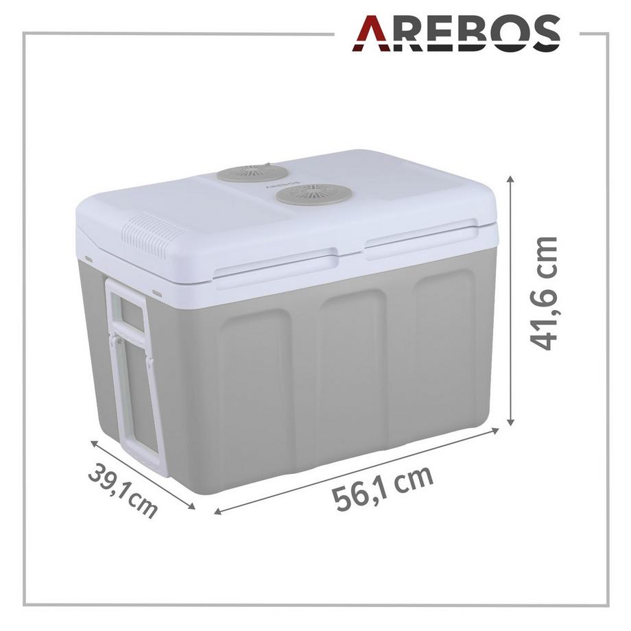 Arebos  Glacière de voiture 40L Glacière thermoélectrique 12V 230V Réfrigérateur 