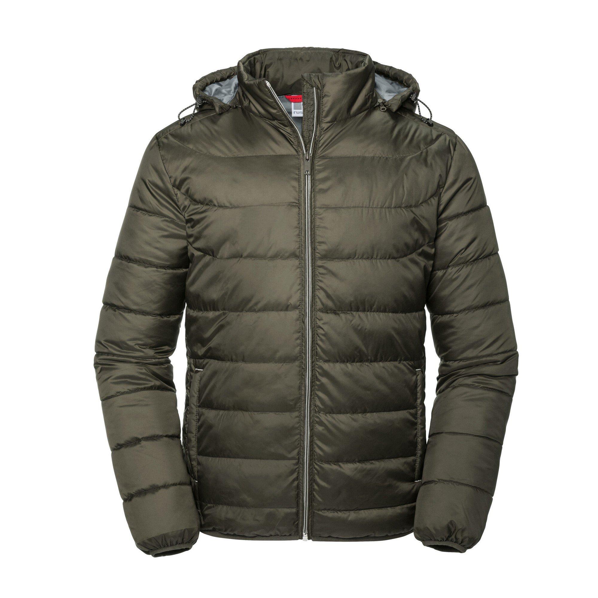 Image of Nano Steppjacke Mit Kapuze Herren Olivegrün XL