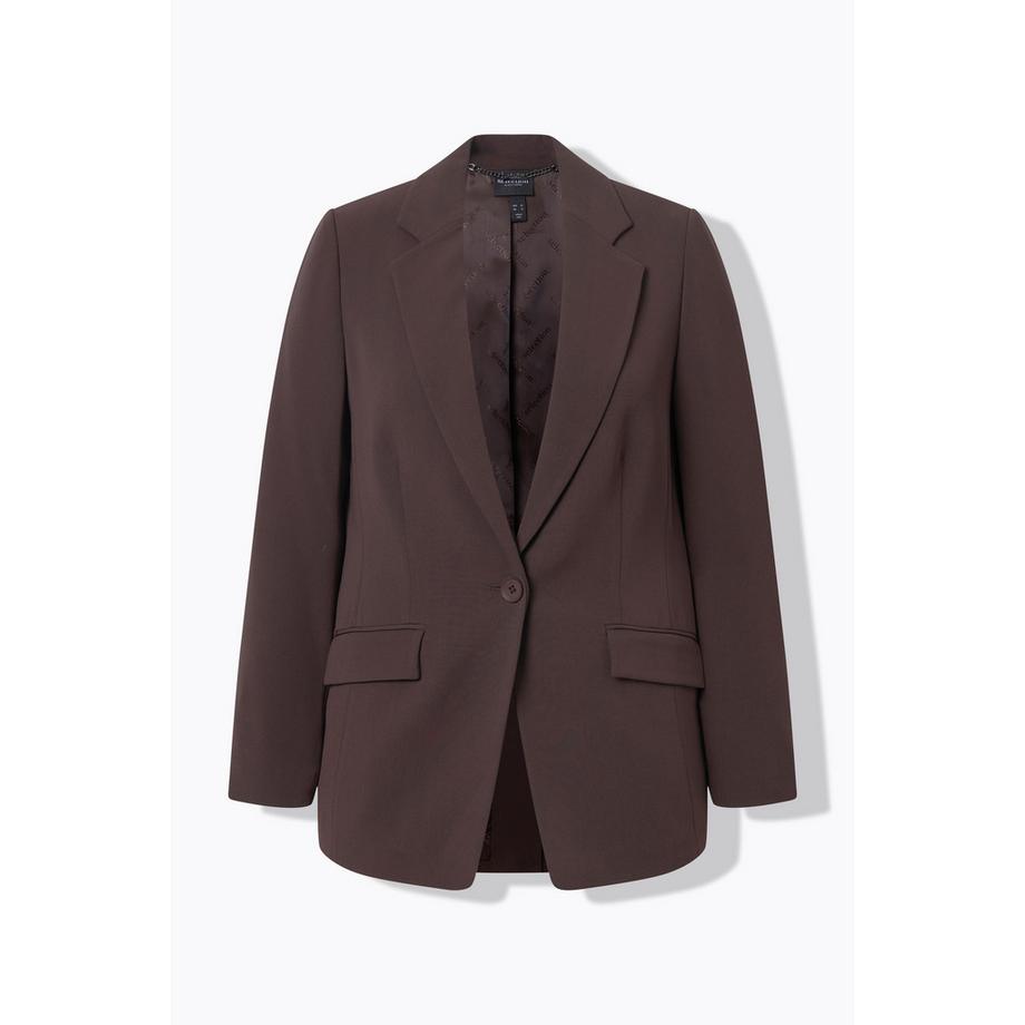 Ulla Popken Blazer Col Revers Poches a Rabat Fermeture Bouton  