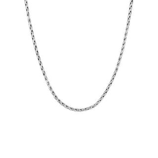 Kuzzoi  Halskette  Zopfkette Oxidiert Massiv 