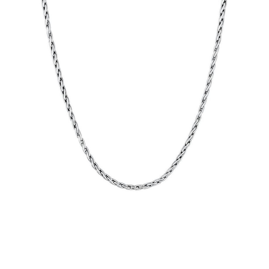 Kuzzoi  Halskette  Zopfkette Oxidiert Massiv 