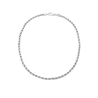 Kuzzoi  Halskette  Zopfkette Oxidiert Massiv 