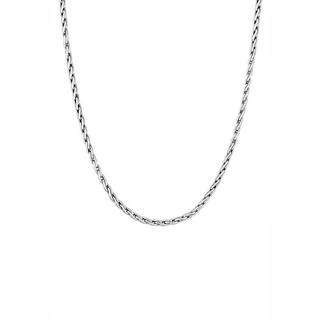 Kuzzoi  Collier Herren Zopfkette Oxidiert Massiv 925 Silber 