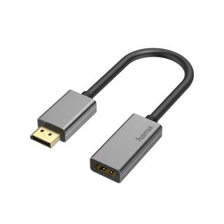 hama  Video-Adapter, DisplayPort-SteckerHDMI™-Buchse, Ultra-HD 4K@60Hz, Alu 