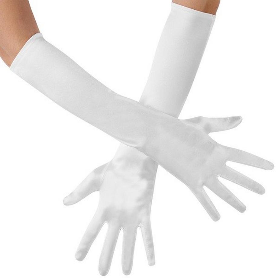 Tectake  Lange Satin-Handschuhe 