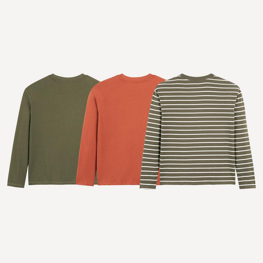 La Redoute Collections  3er-Pack Langarmshirts 