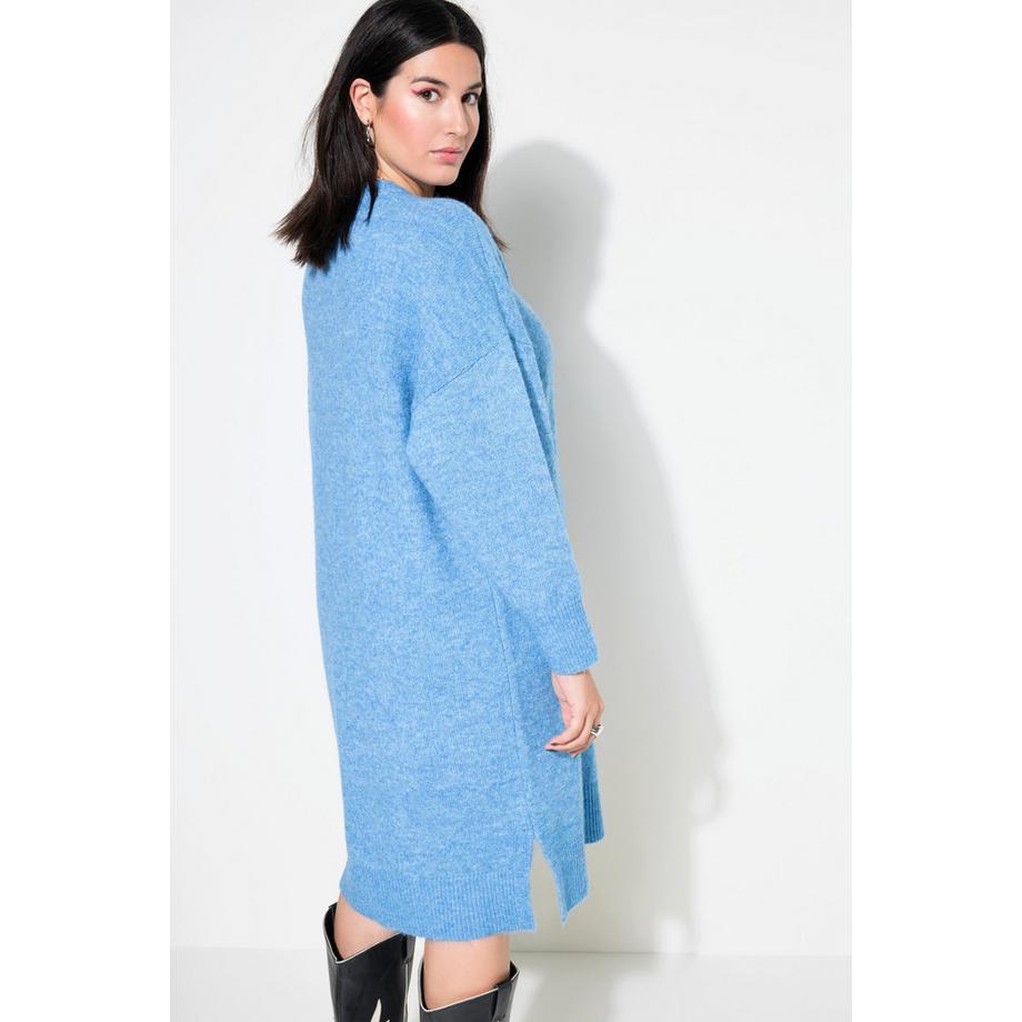 Studio Untold Oversized Midi Strickkleid Rundhals Langarm  