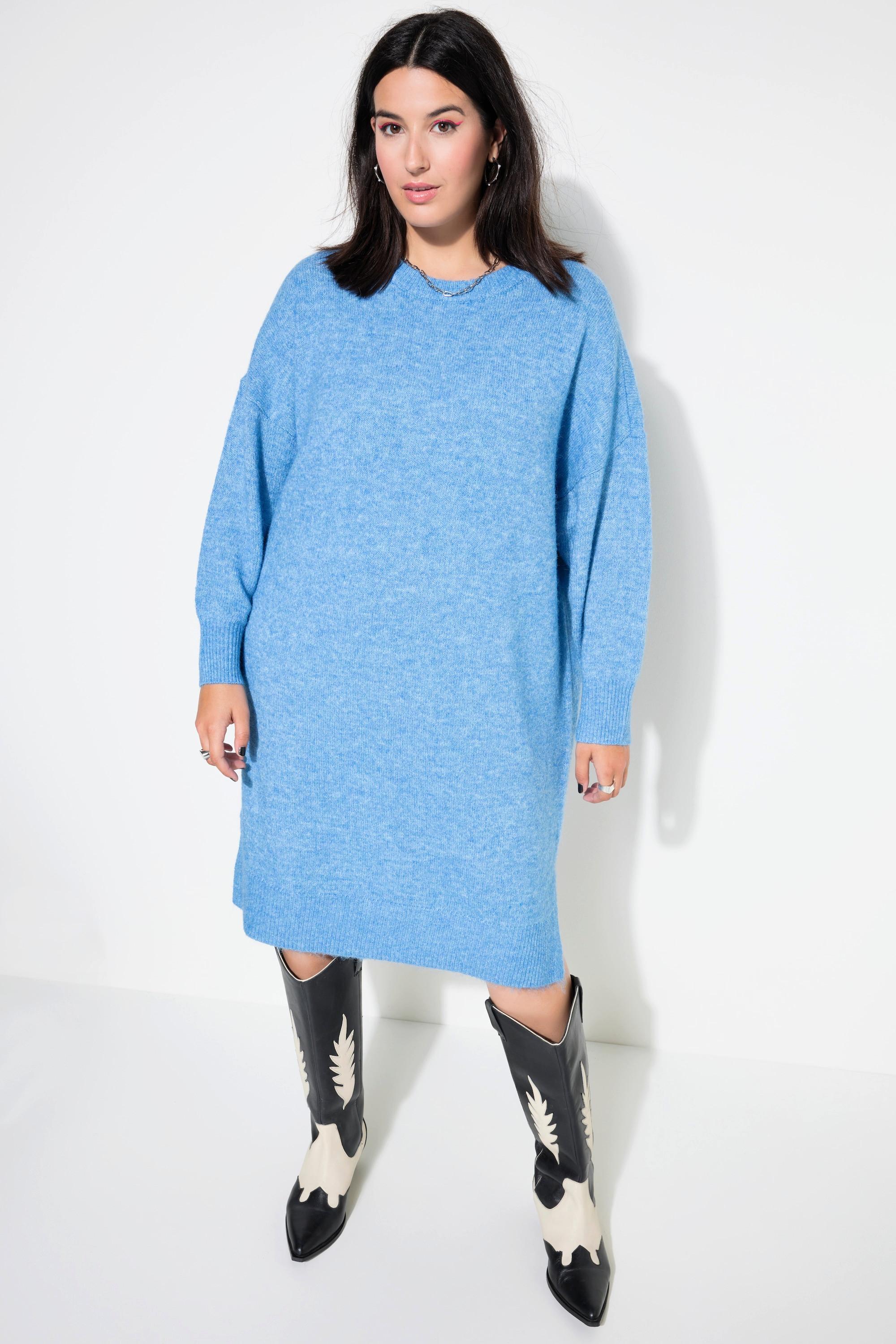 Studio Untold  Abito midi di maglia con taglio oversize, scollo a girocollo e maniche lunghe 